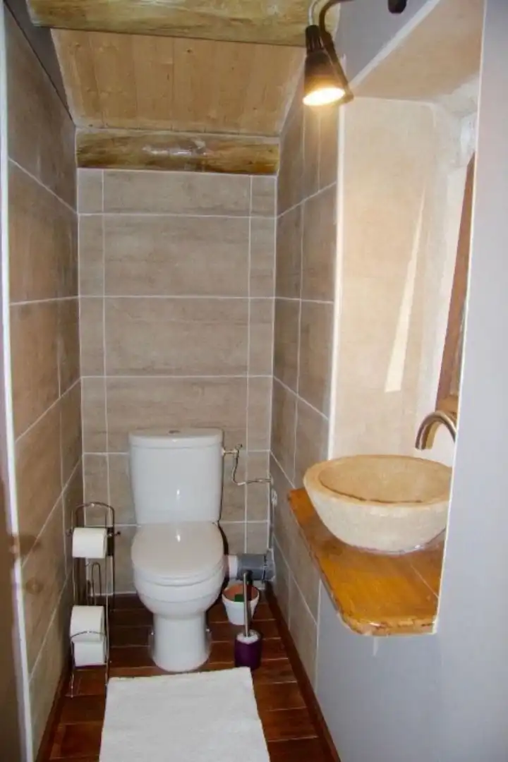 Bathroom of Houses for sale in Bierge  with Heating, Private garden and Storage room