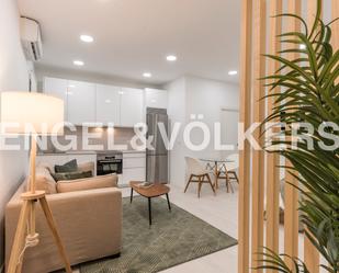 Living room of Apartment to rent in  Madrid Capital  with Air Conditioner, Heating and Furnished