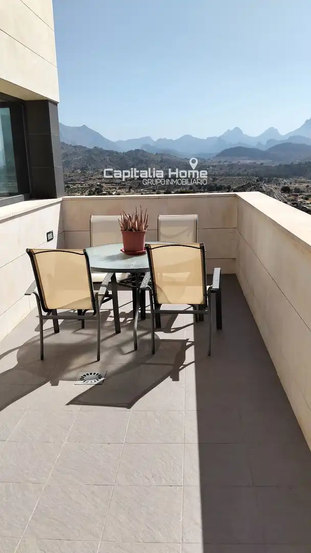 Terrassa de Casa o xalet en venda en Relleu amb Aire condicionat, Calefacció i Piscina