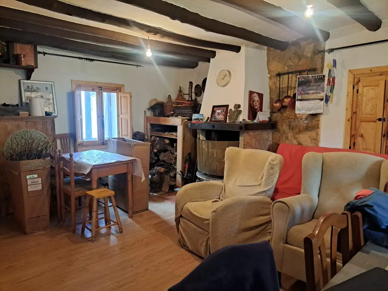 Sala de estar de Casa adosada en venta en Calmarza