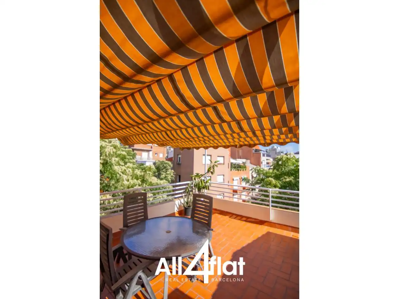 Terrace of Duplexes for rent in Barcelona  with Air Conditioner, Heating and Terrace