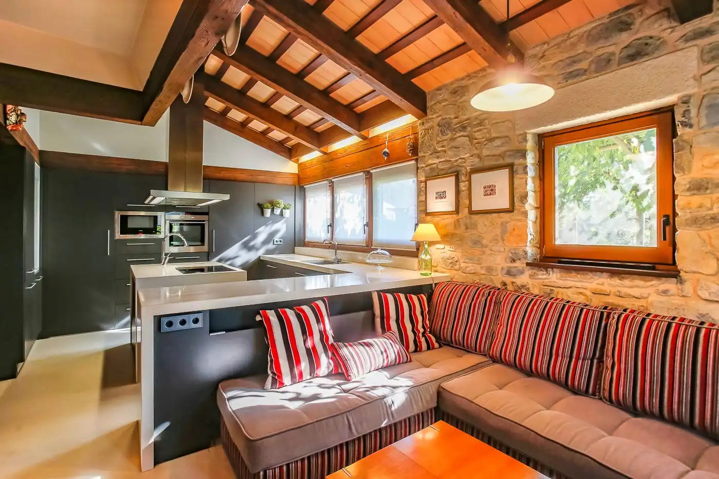 Kitchen of Country homes for sale in Montagut i Oix  with Private garden, Terrace and Swimming Pool