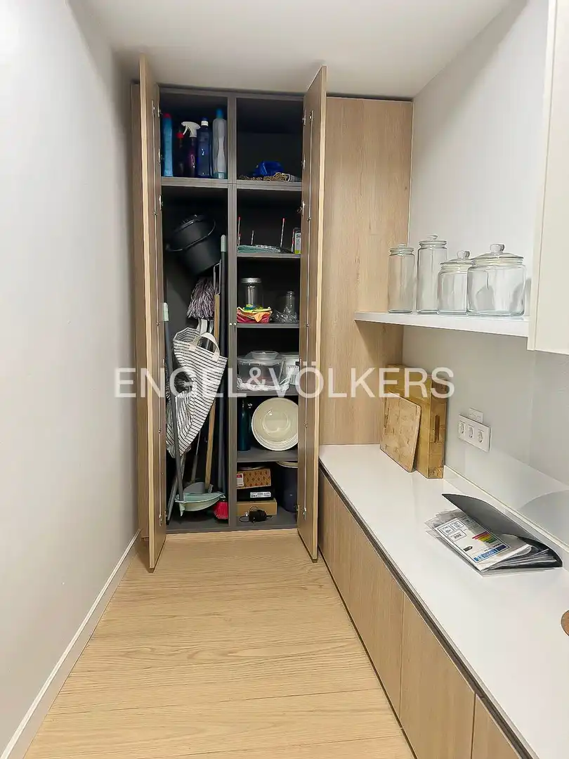 Kitchen of Flat for rent in Madrid  with Air Conditioner, Heating and Furnished