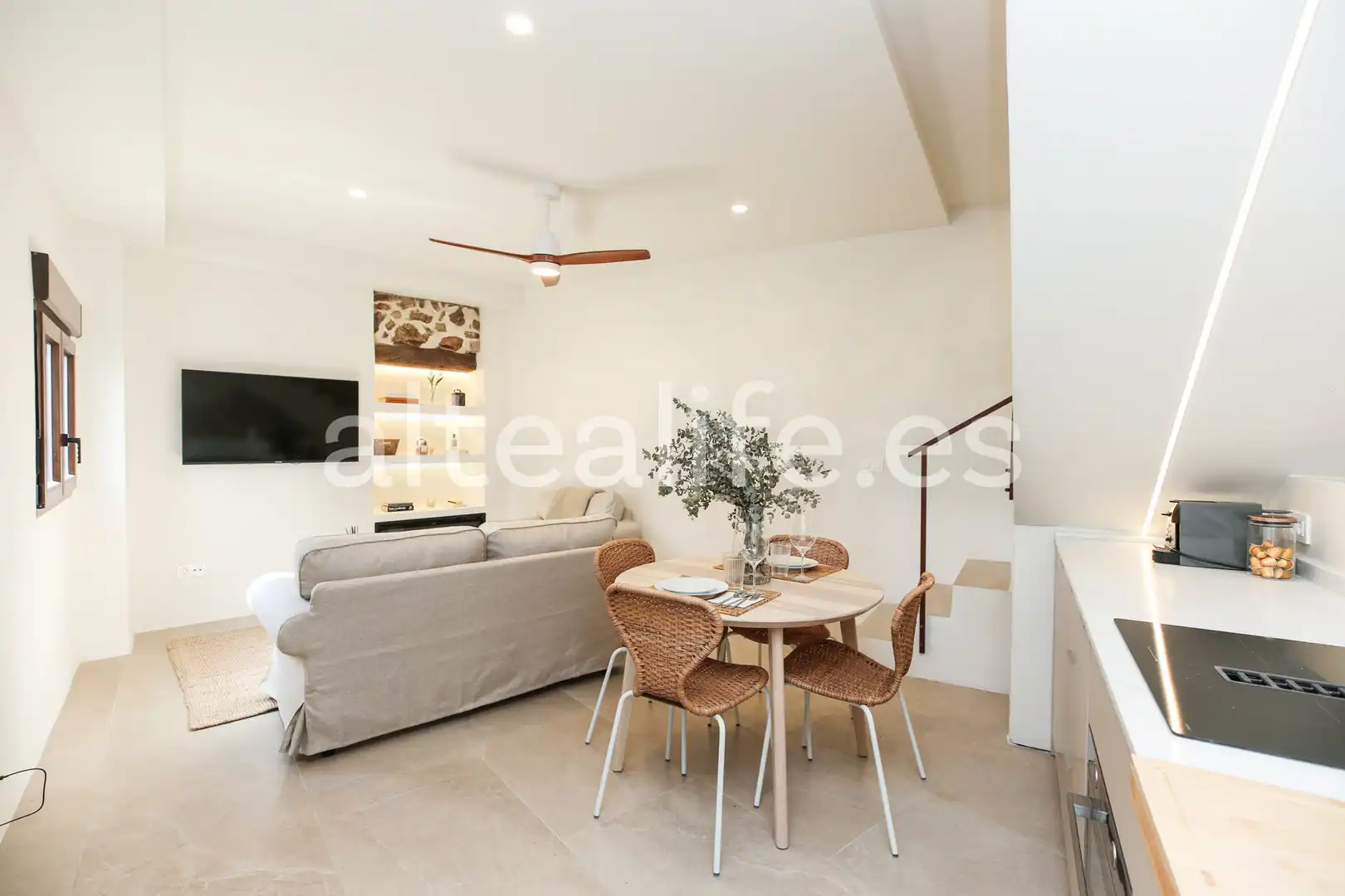 Sala de estar de Casa adosada en venta en Altea con Aire acondicionado