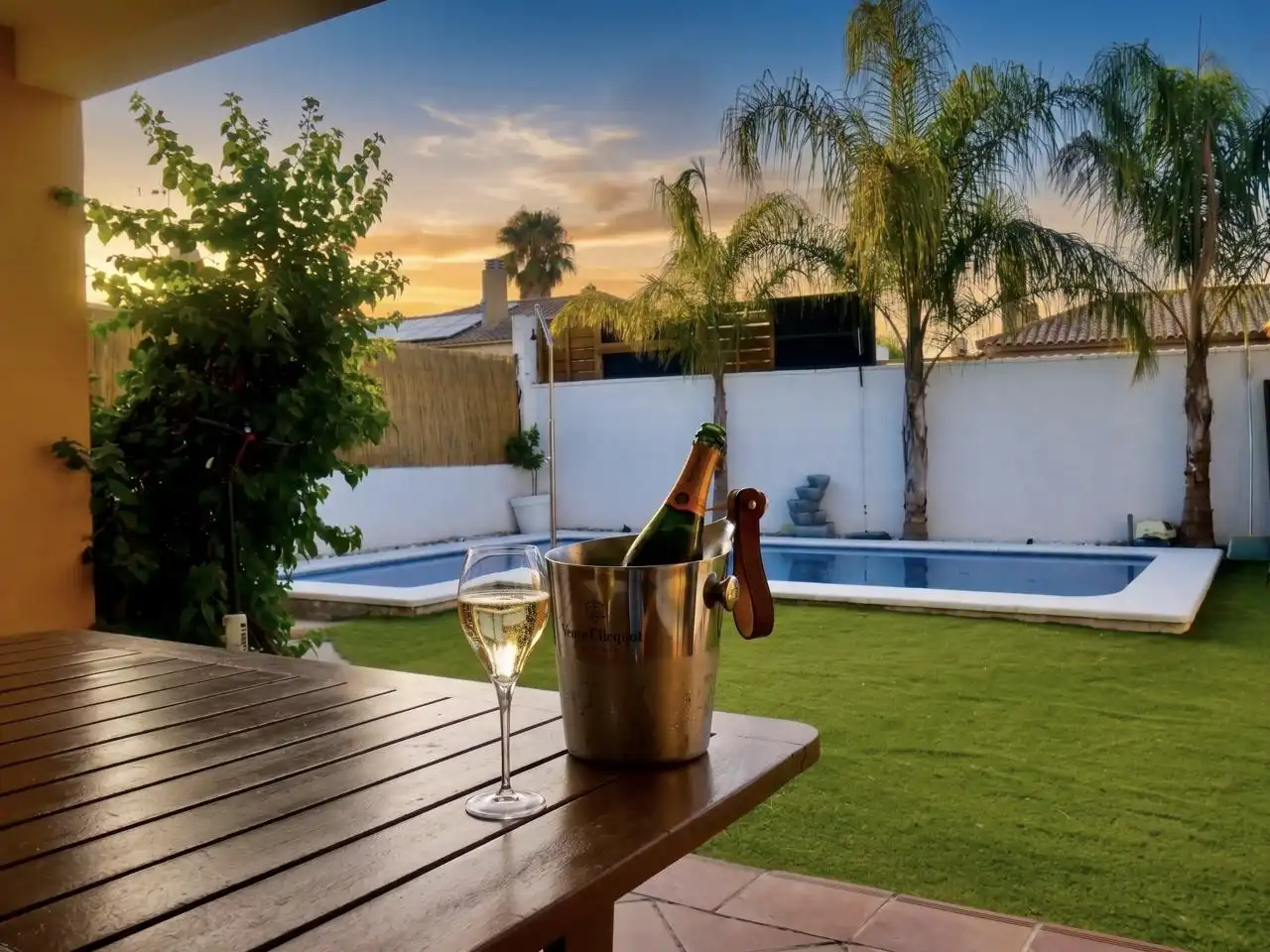 Terrassa de Casa o xalet en venda en Montequinto amb Aire condicionat, Jardí privat i Terrassa