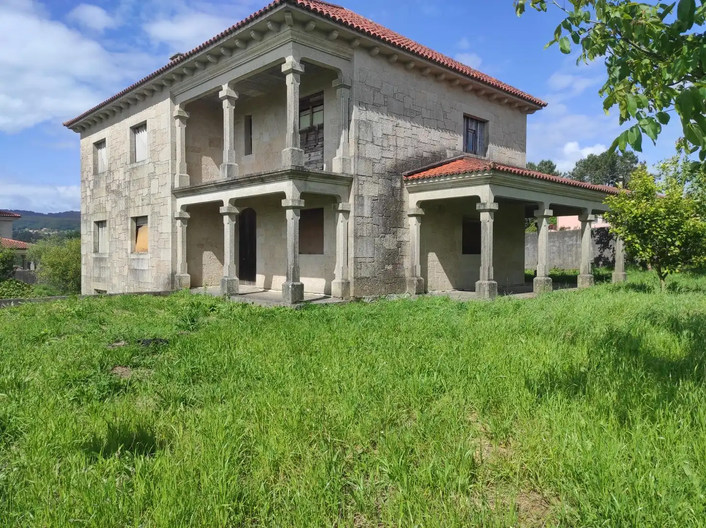 Exterior view of Houses for sale in Santiago de Compostela   with Private garden and Terrace