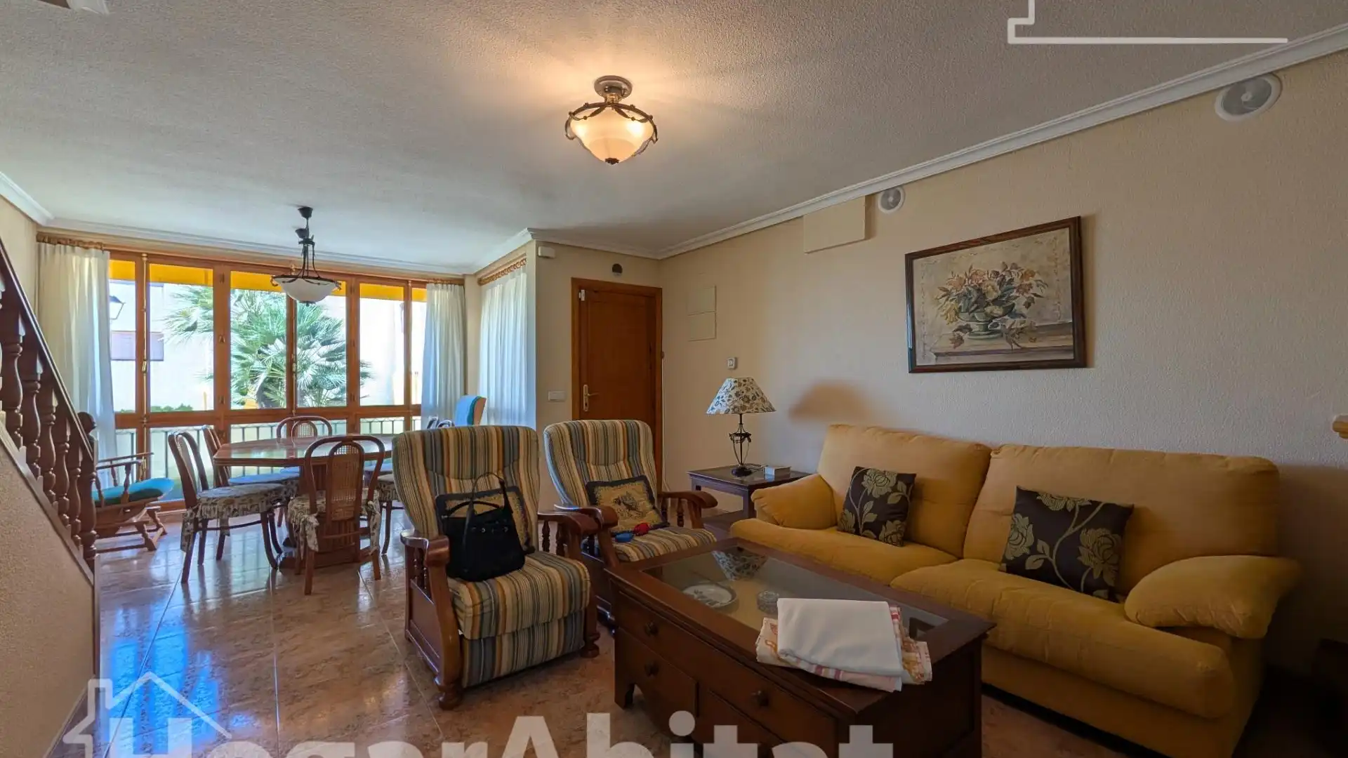 Living room of Single-family semi-detached for sale in Santa Pola  with Air Conditioner, Terrace and Furnished