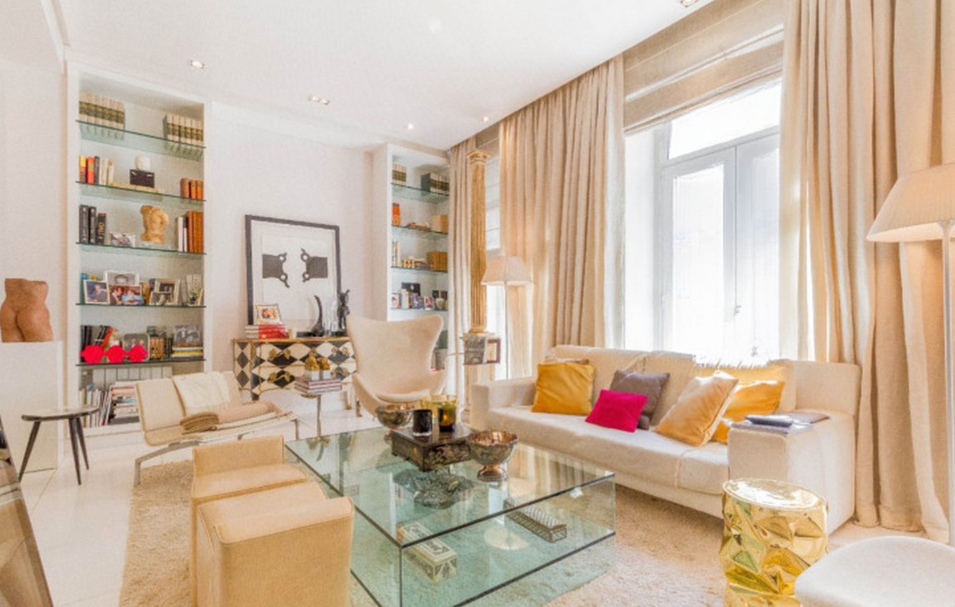 Living room of Flat to rent in Vilanova i la Geltrú  with Air Conditioner, Furnished and TV