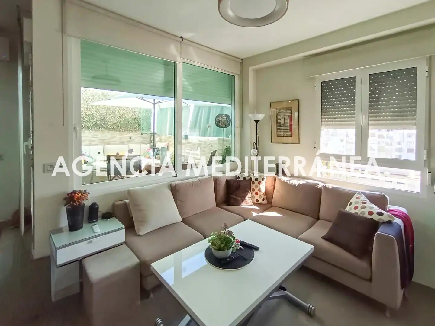 Living room of Attic for sale in Valencia  with Air Conditioner, Heating and Terrace