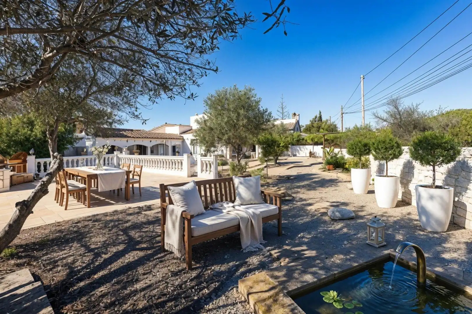 Terraza de Finca rústica en venta en  Palma de Mallorca con Aire acondicionado, Calefacción y Jardín privado