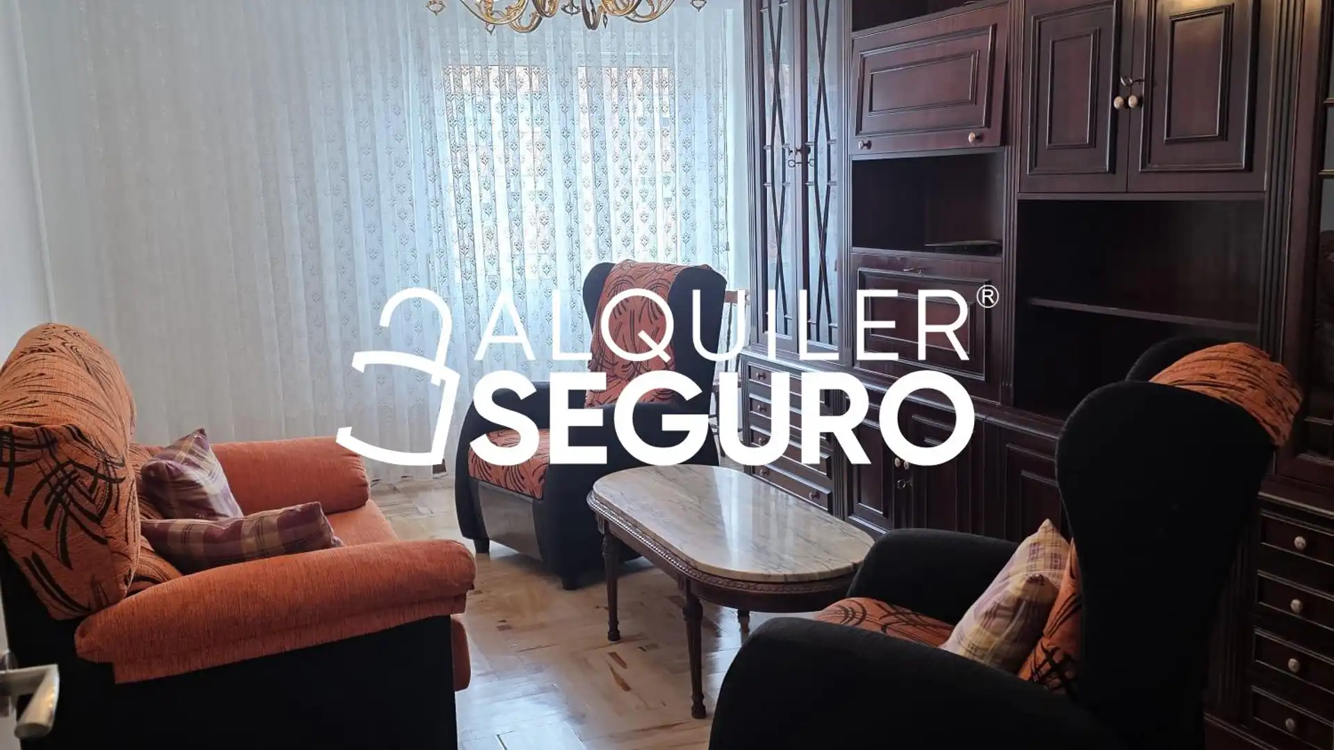 Wohnzimmer von Wohnung zur Miete in Burgos Capital mit Heizung, Terrasse und Möbliert