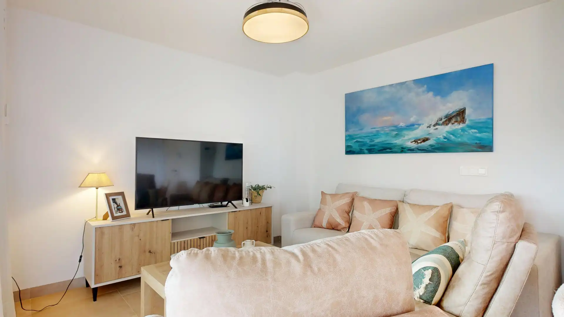 Sala de estar de Apartamento en venta en Fuengirola con Aire acondicionado, Terraza y Piscina