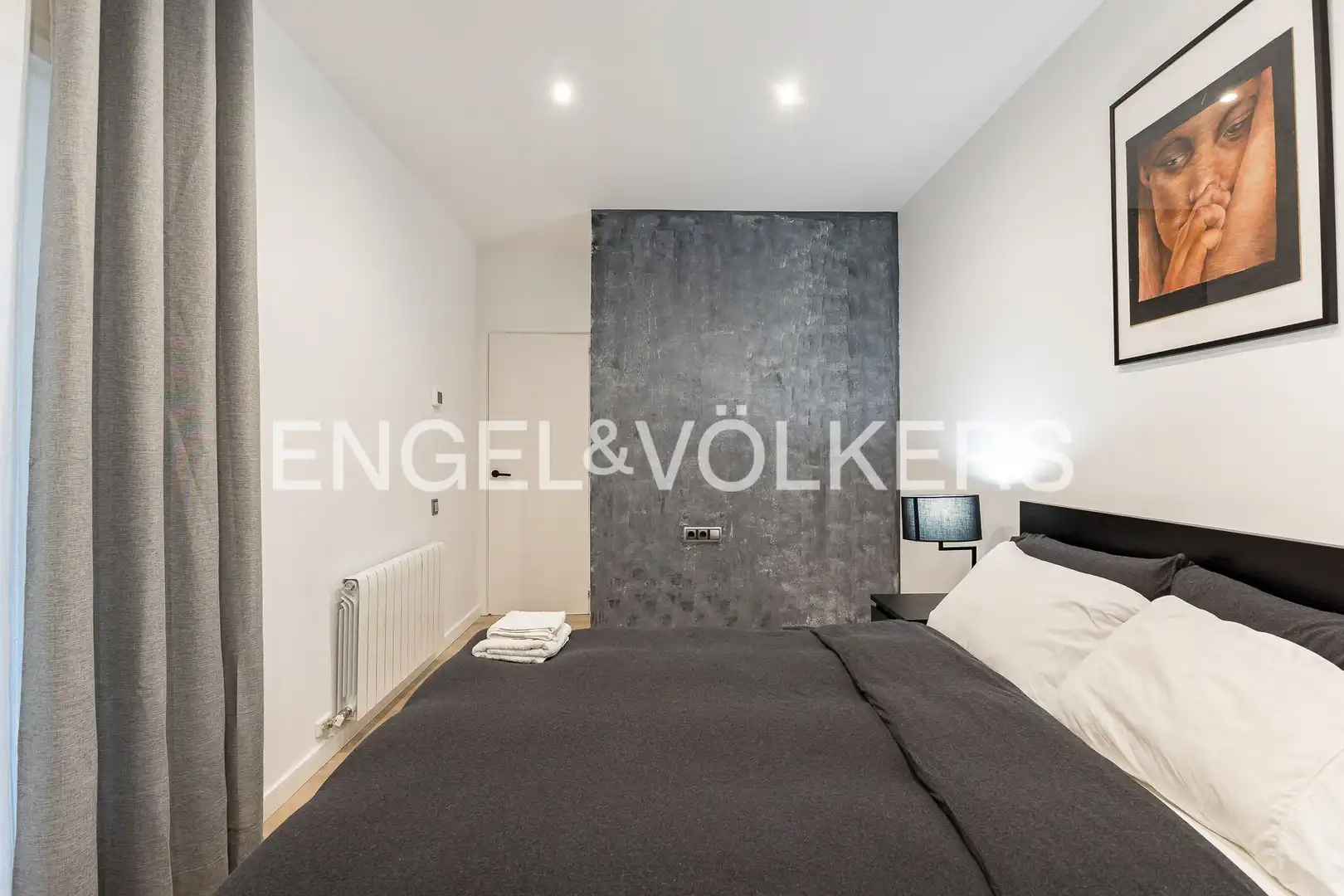 Bedroom of Flat for rent in Barcelona  with Air Conditioner, Heating and Private garden