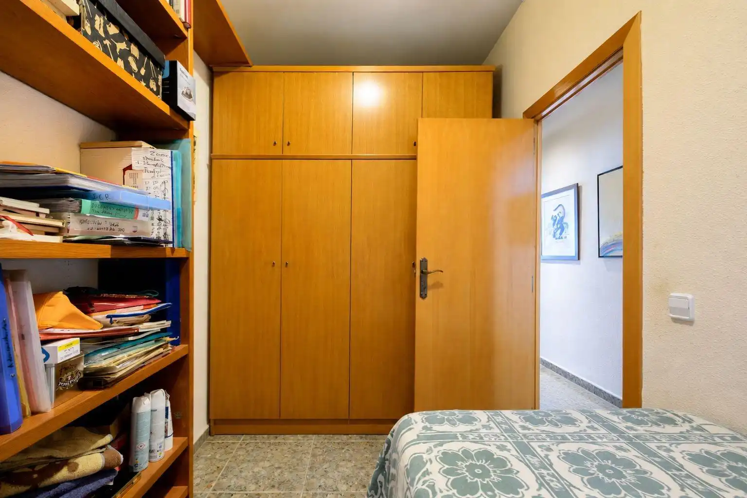Schlafzimmer von Wohnung zum Verkauf in Barcelona mit Klimaanlage, Heizung und Terrasse