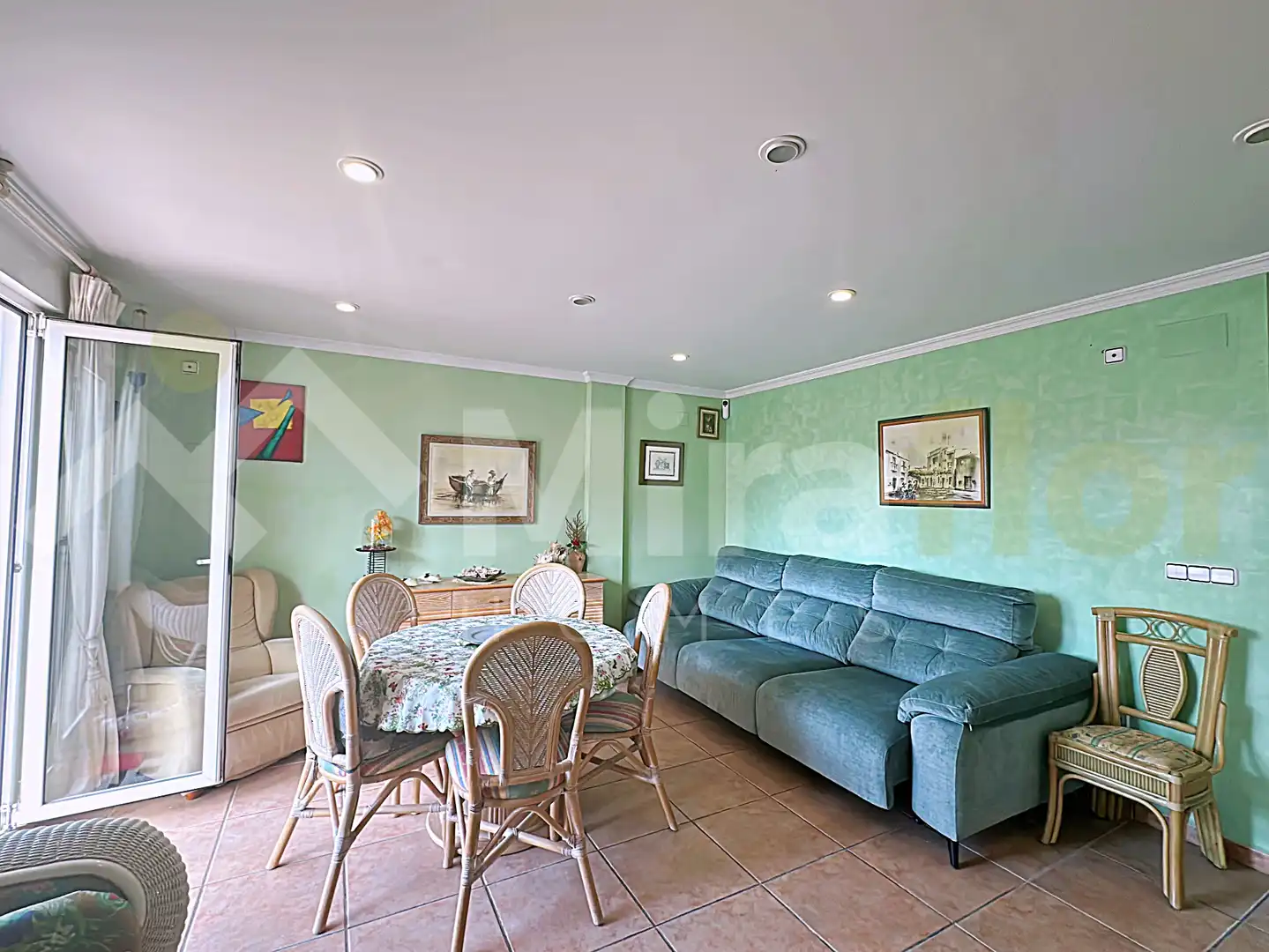 Living room of Attic for sale in Dénia  with Air Conditioner, Furnished and Oven