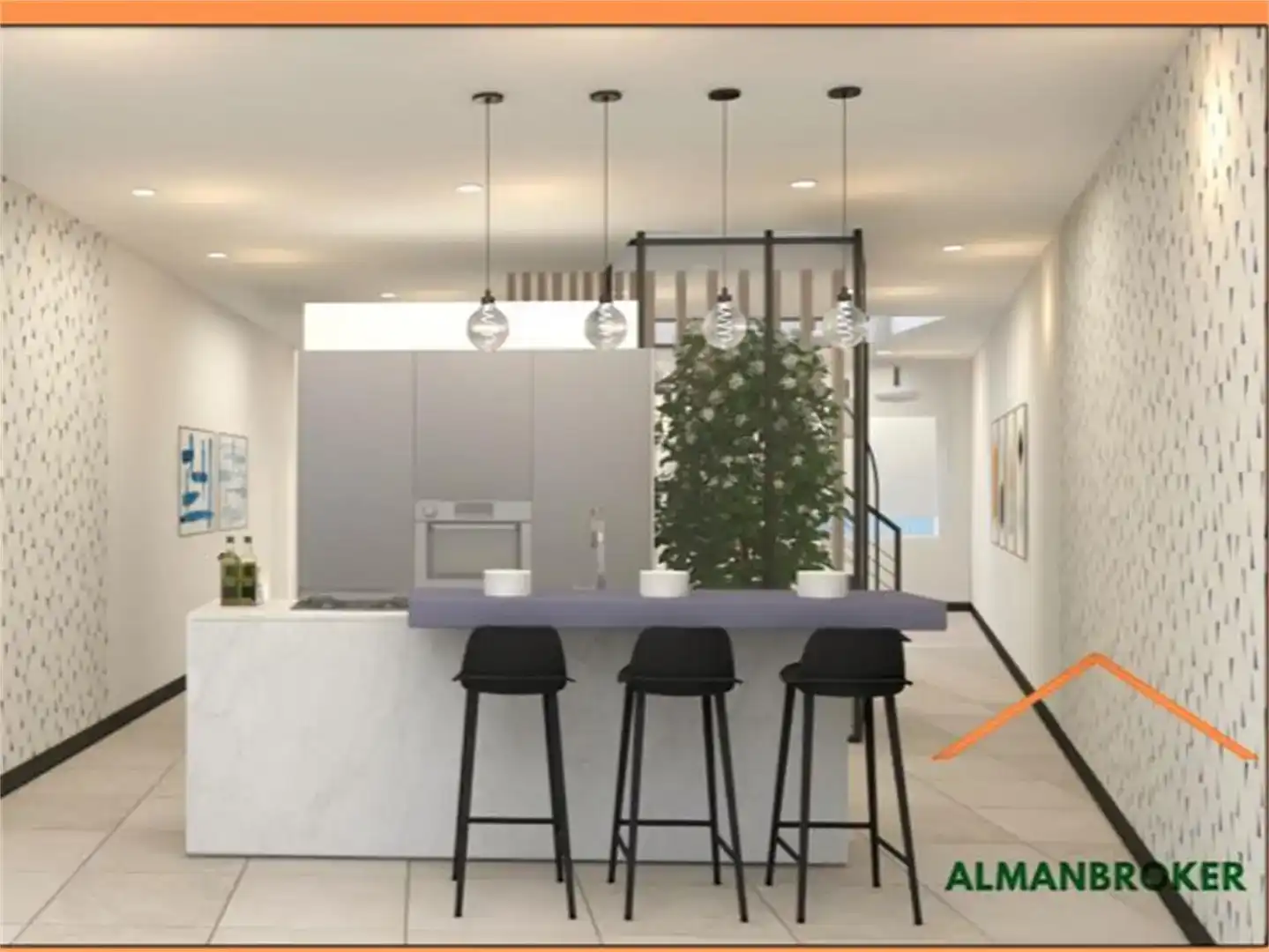 Cocina de Casa adosada en venta en Almansa, Albacete
