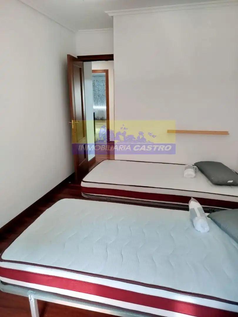 Schlafzimmer von Wohnung zur Miete in Castro-Urdiales mit Heizung, Möbliert und Balkon