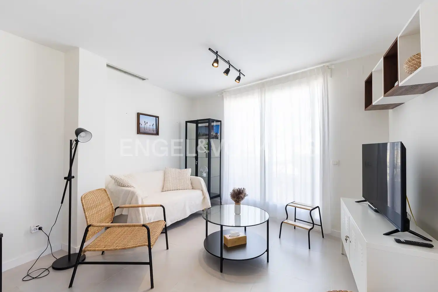 Living room of Flat for rent in Gandia  with Air Conditioner, Heating and Terrace