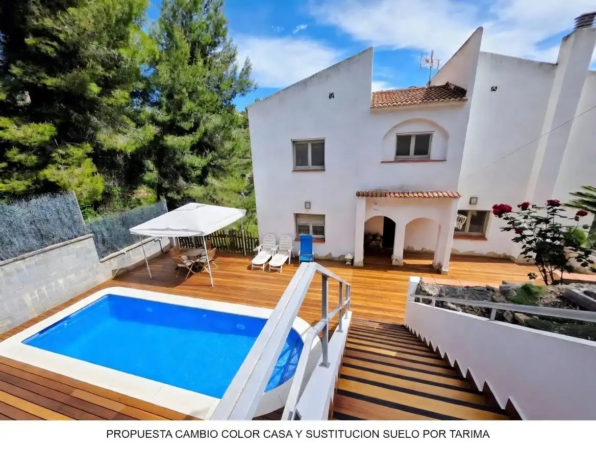 Piscina de Casa o xalet en venda en Vallirana amb Calefacció, Jardí privat i Terrassa