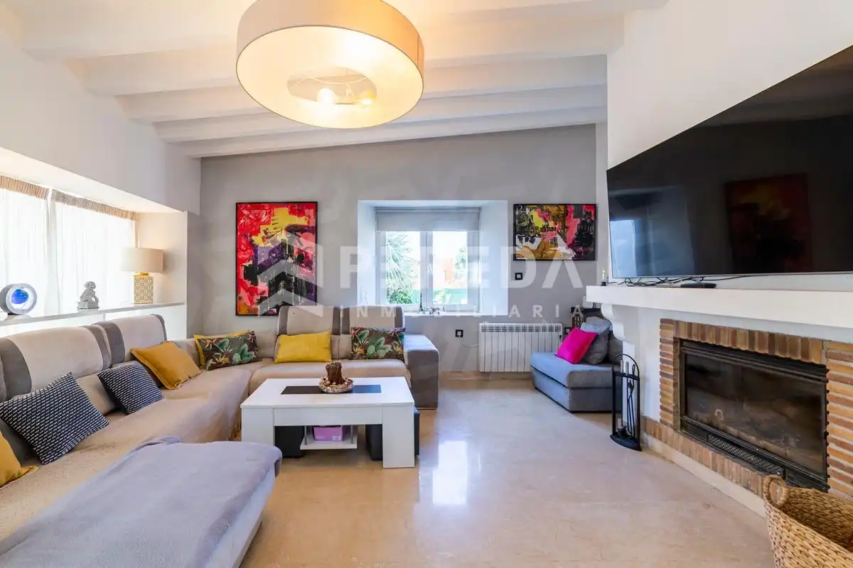 Living room of Houses for sale in Roquetas de Mar  with Private garden and Swimming Pool