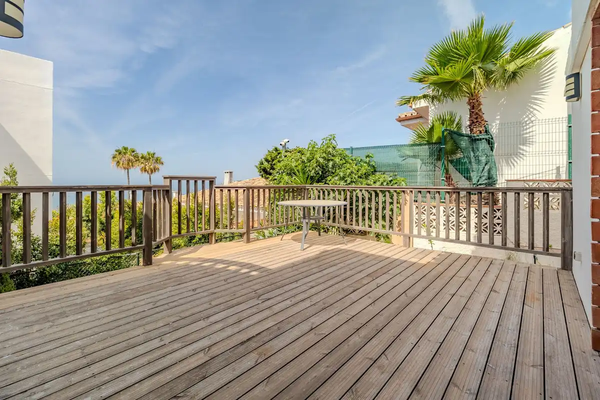 Terrassa de Casa o xalet en venda en Mijas amb Aire condicionat, Jardí privat i Terrassa