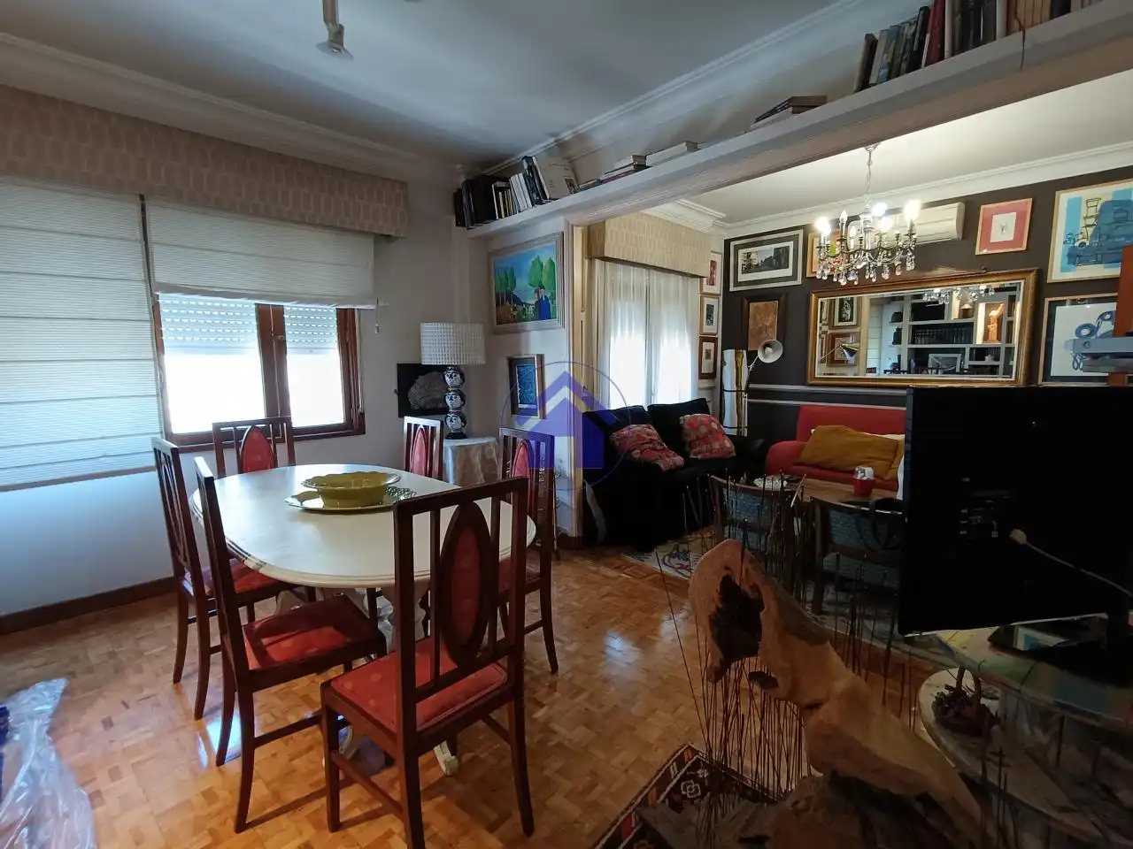 Sala de estar de Piso de alquiler en Vigo  con Calefacción, Parquet y Terraza