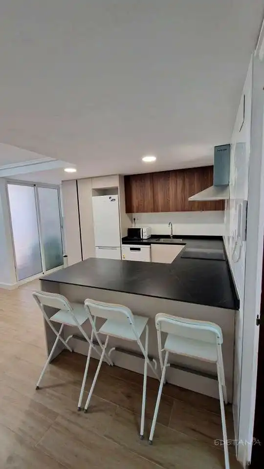 Kitchen of Flat for rent in Moncada  with Air Conditioner and Furnished
