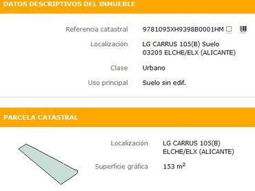 Terreny residencial en venda a Carrer Rojales 105A