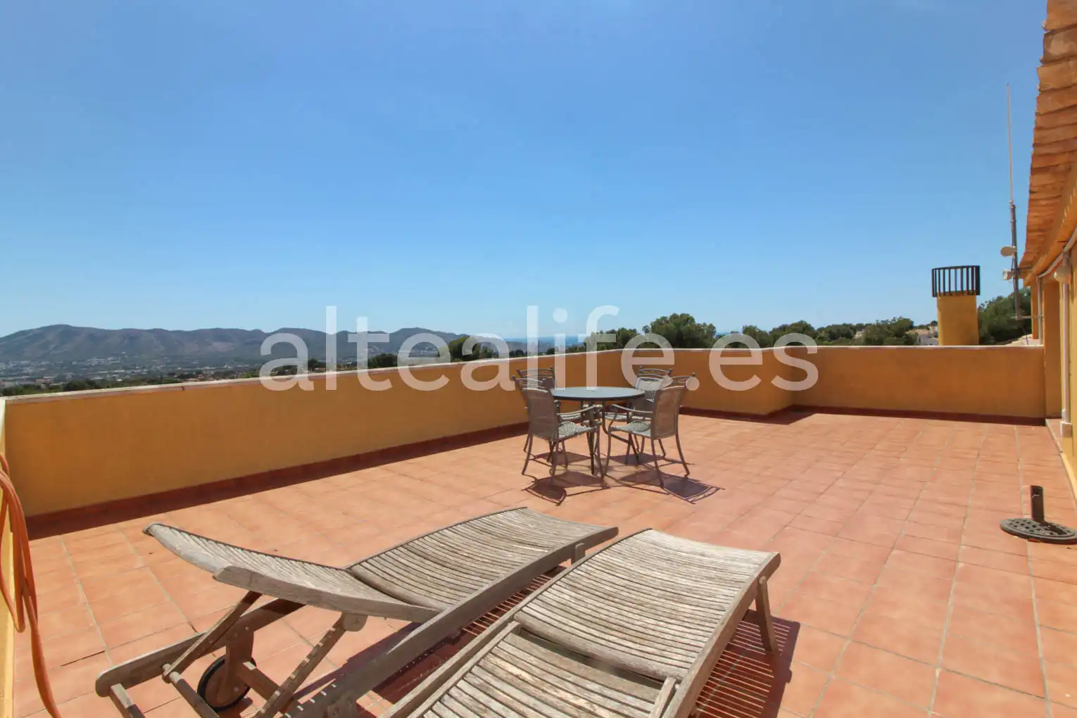 Terraza de Casa o chalet en venta en La Nucia con Aire acondicionado, Jardín privado y Terraza