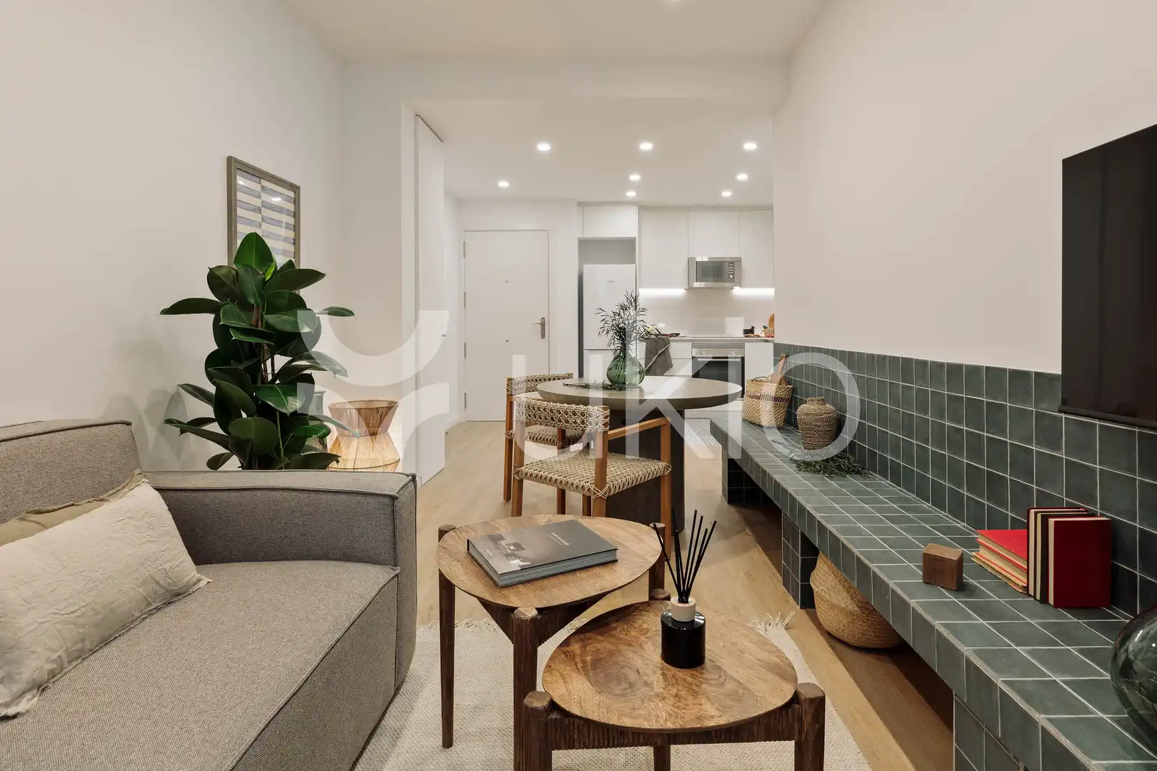 Wohnzimmer von Wohnungen zur Miete in Barcelona mit Klimaanlage, Heizung und Möbliert