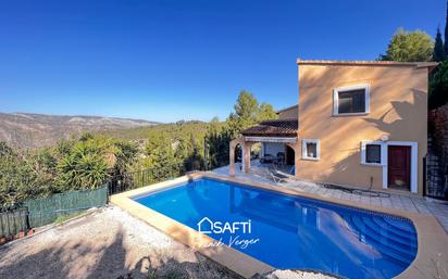 Exterior view of House or chalet for sale in Llíber  with Air Conditioner, Terrace and Swimming Pool