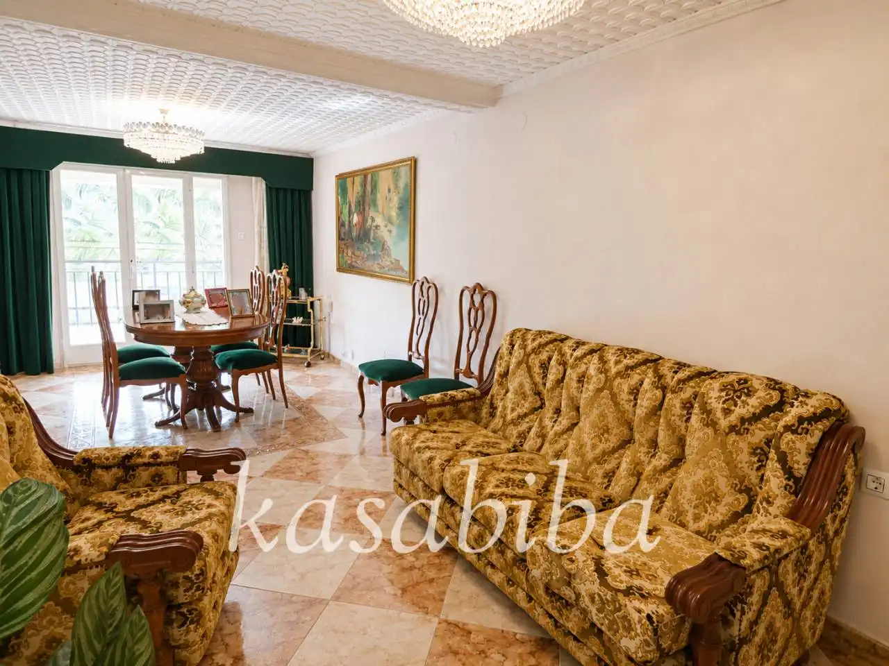 Sala de estar de Piso en venta en Valencia con Aire acondicionado y Balcón