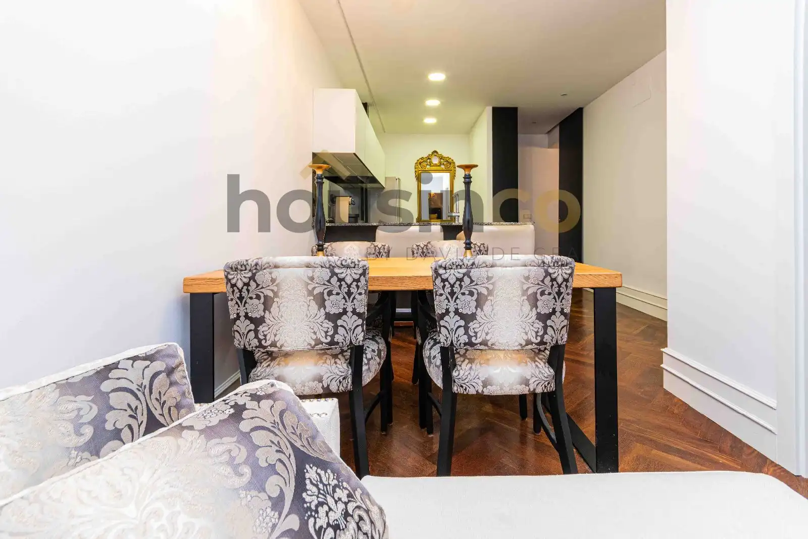 Dining room of Flat for rent in Madrid  with Heating and Furnished