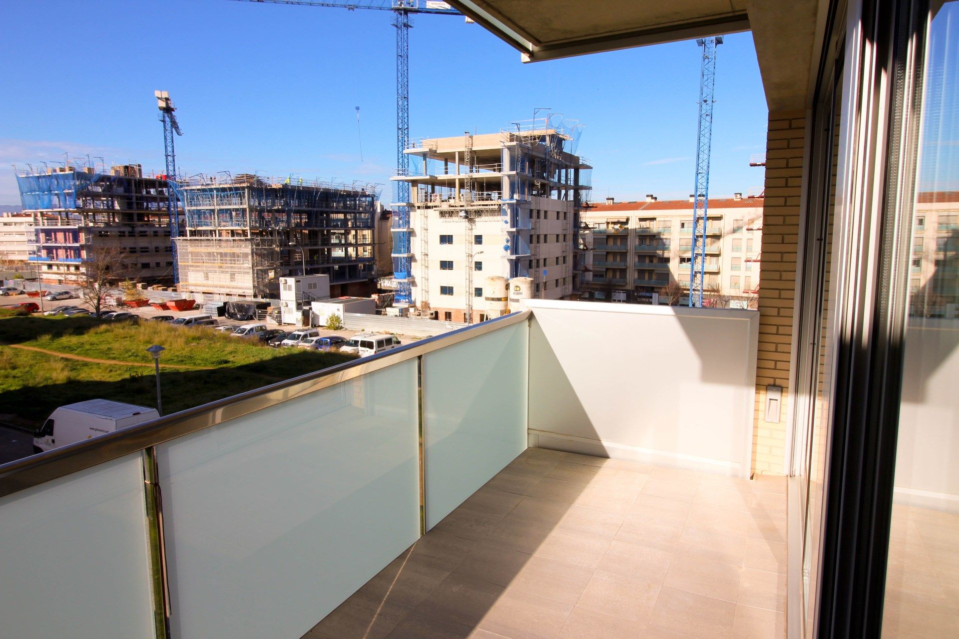 Balcony of Flat to rent in Girona Capital  with Heating, Swimming Pool and Furnished