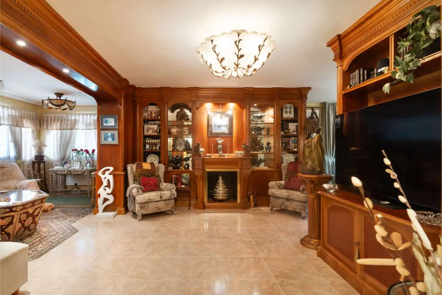 Sala d'estar de Casa o xalet en venda en Nuevo Baztán amb Aire condicionat, Calefacció i Jardí privat