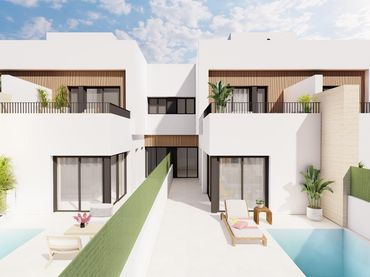 Casa bifamiliare con piscina in vendita a Santiago de la Ribera