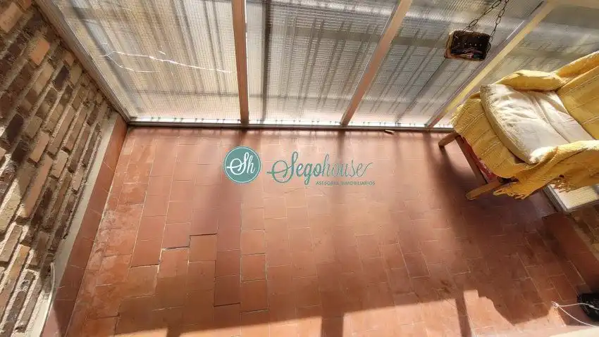 Balcony of Flat for sale in Segovia  with Heating, Parquet flooring and Terrace
