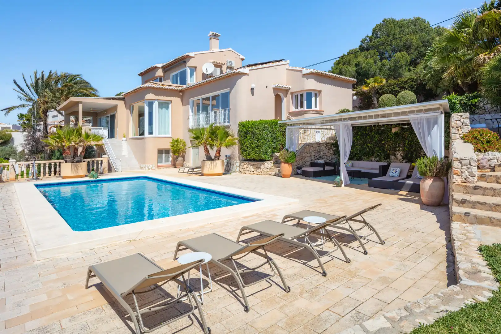 Exterior view of Houses for sale in Jávea / Xàbia  with Air Conditioner, Heating and Private garden