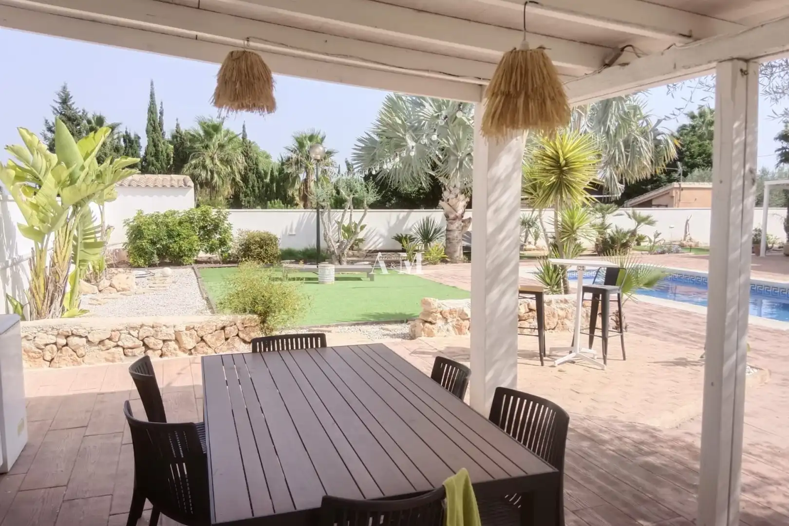 Terraza de Casa o chalet de alquiler en San Miguel de Salinas con Jardín privado, Terraza y Piscina