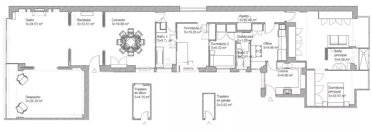 Flat for rent in Madrid  with Air Conditioner, Heating and Storage room