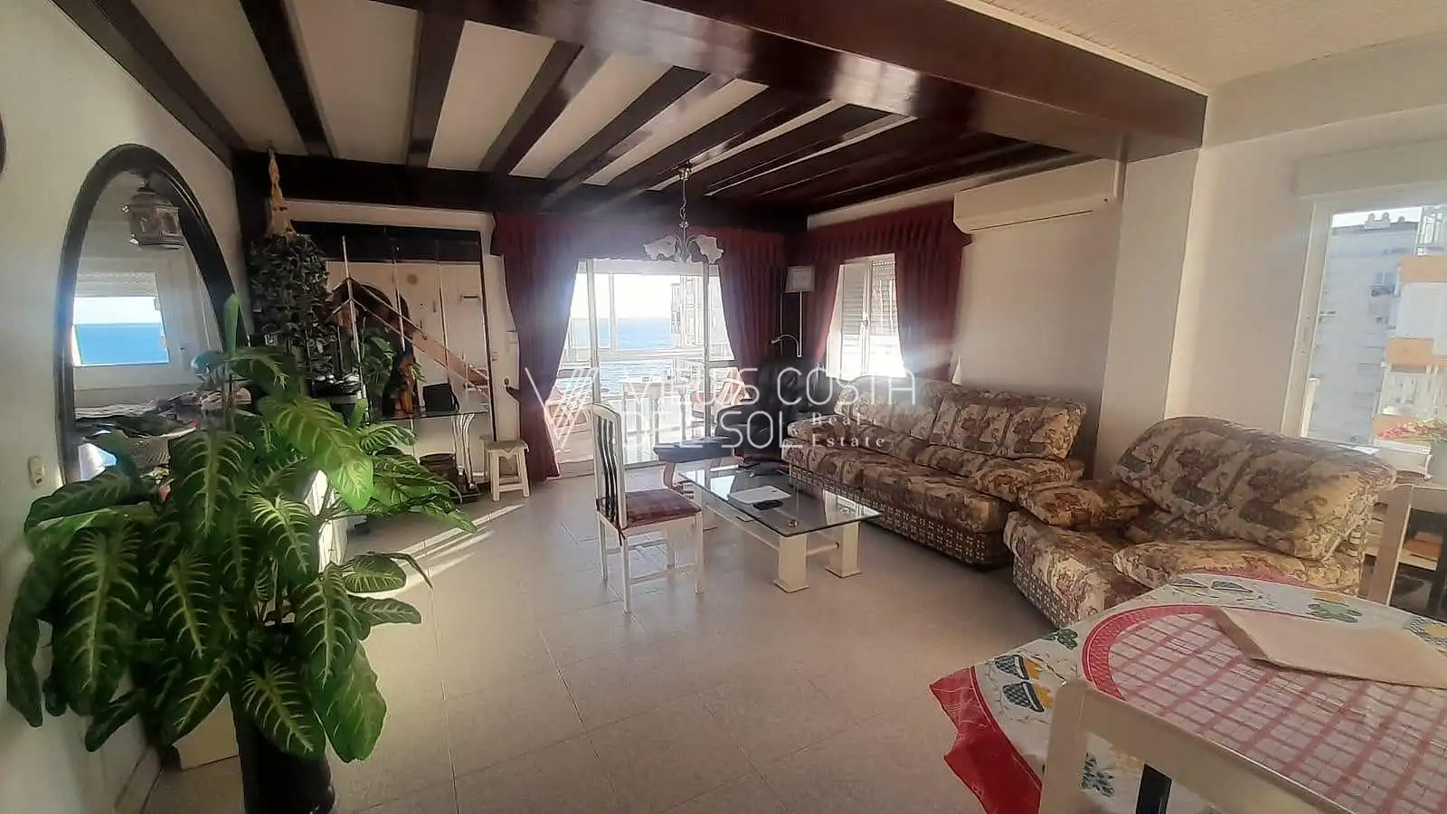 Sala de estar de Apartamento en venta en Algarrobo con Jardín privado, Terraza y Piscina