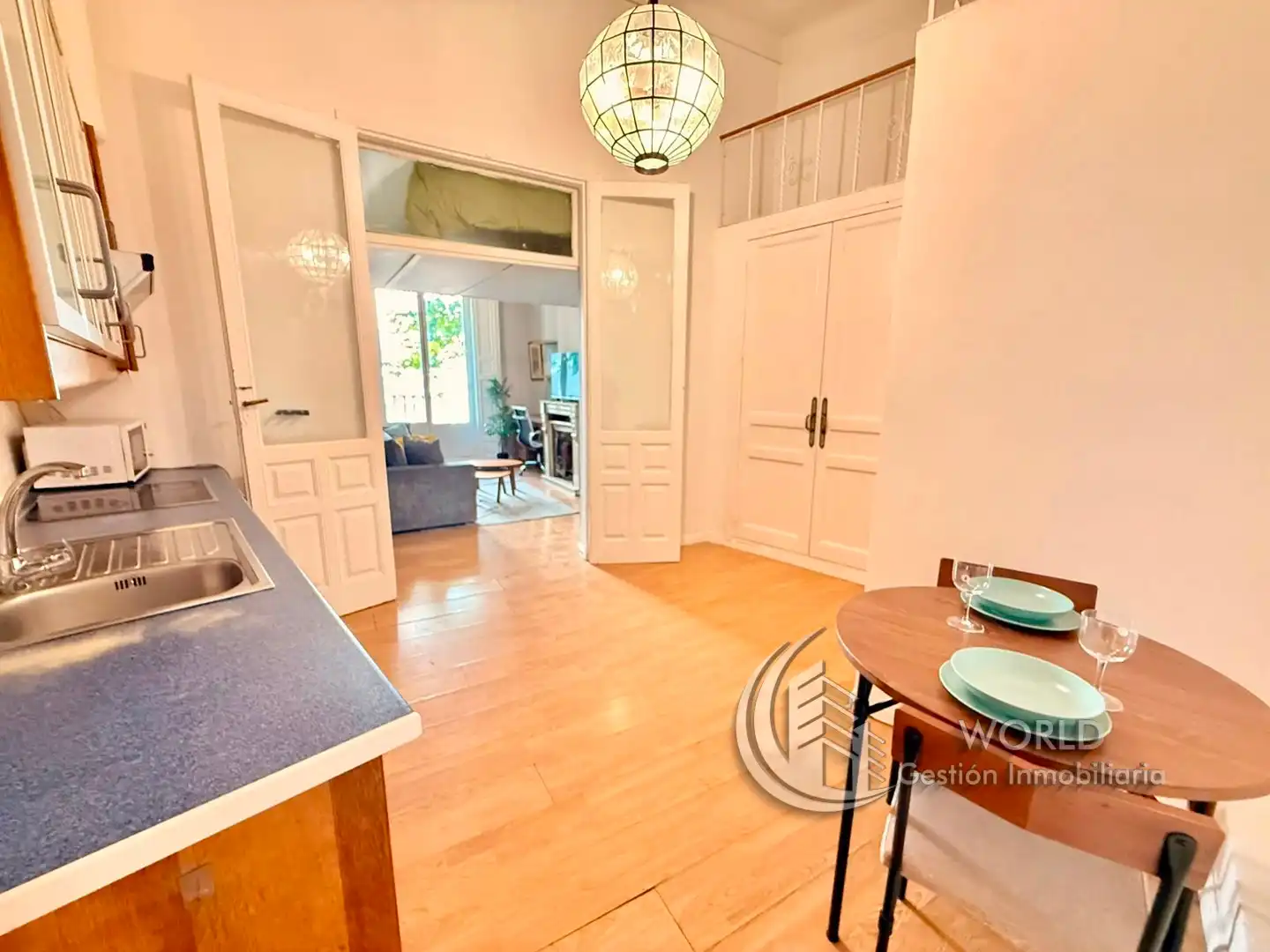 Kitchen of Flat for rent in Madrid  with Heating, Furnished and Washing machine
