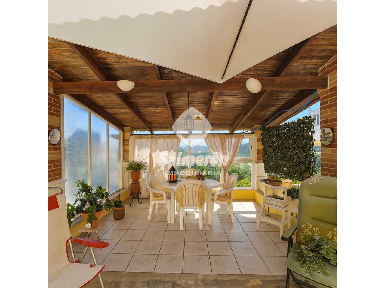 Terraza de Casa o chalet en venta en Palafolls con Aire acondicionado y Jardín privado