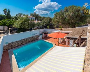 Swimming pool of House or chalet for sale in Es Castell  with Air Conditioner, Terrace and Swimming Pool