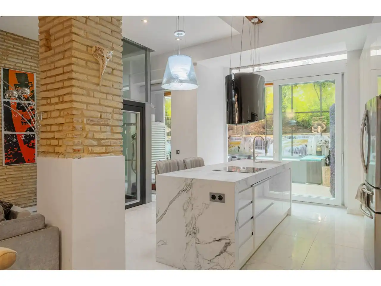 Küche von Wohnung zum Verkauf in Valencia mit Klimaanlage, Heizung und Terrasse