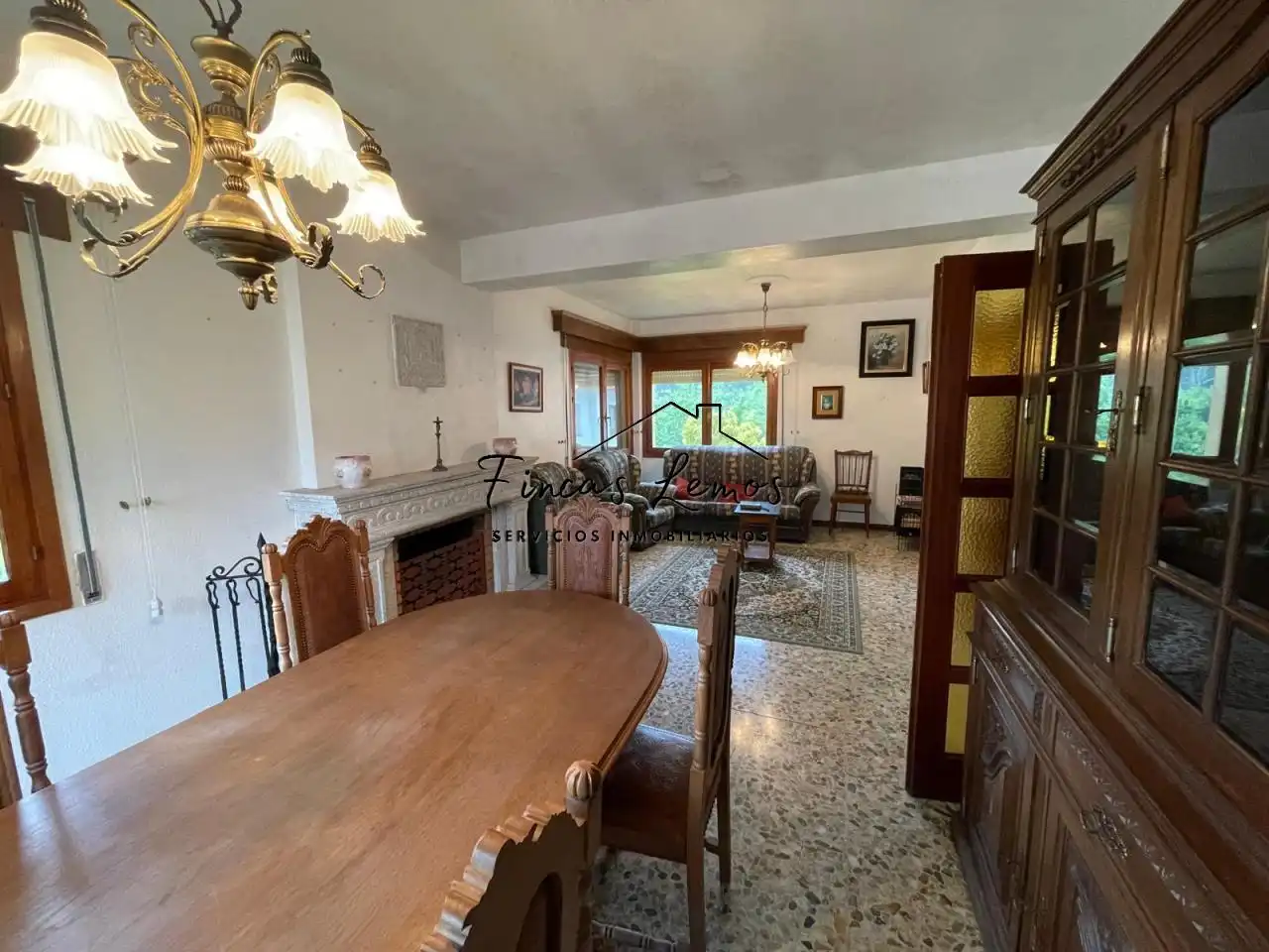 Living room of Houses for sale in Camariñas  with Heating, Private garden and Furnished