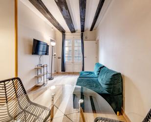 Sala d'estar de Apartament de lloguer en  Barcelona Capital amb Aire condicionat, Calefacció i Moblat