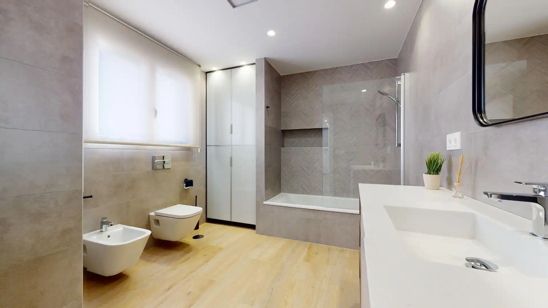 Badezimmer von Haus oder Chalet zum Verkauf in San Pedro del Pinatar mit Klimaanlage, Heizung und Privatgarten