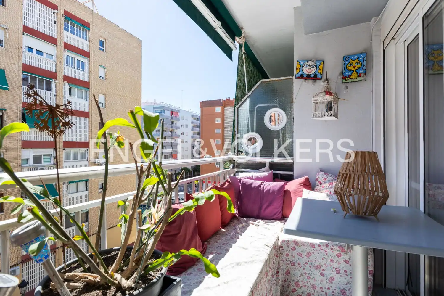 Balcony of Flat for sale in Valencia  with Air Conditioner, Heating and Storage room