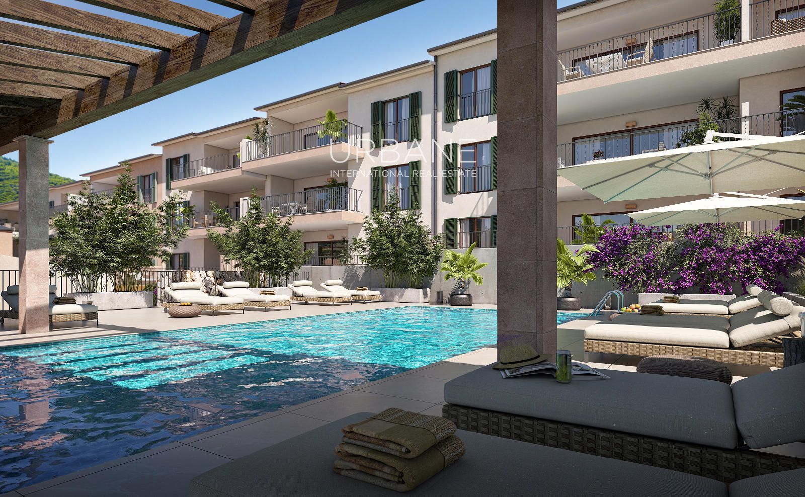 Swimming pool of Flat for sale in Capdepera  with Air Conditioner, Terrace and Swimming Pool